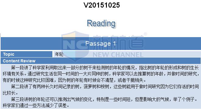 2015.10.25托福機經回憶及答案解析